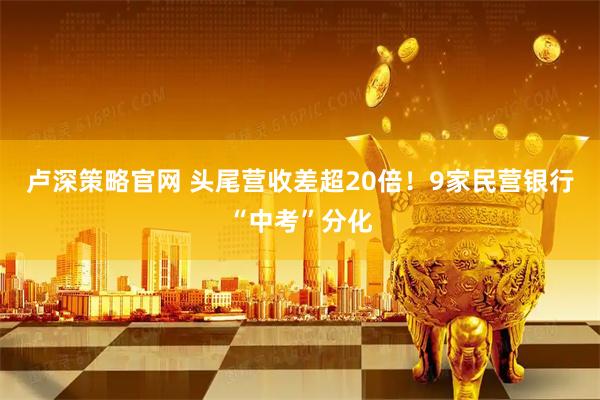 卢深策略官网 头尾营收差超20倍！9家民营银行“中考”分化